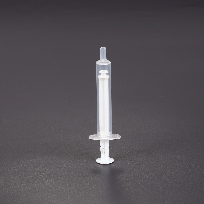 Jeringa de autodestrucción trasera de 2,5 ml